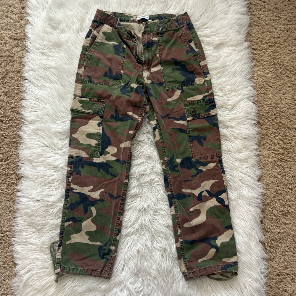 Urban Outfitters high rise camo cargos